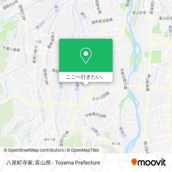八尾町寺家地図