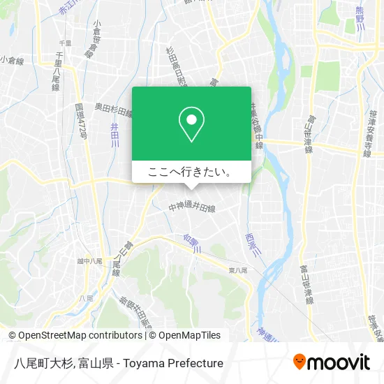 八尾町大杉地図