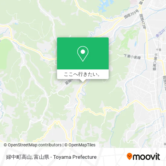 婦中町高山地図