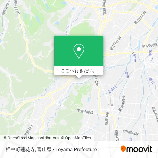 婦中町蓮花寺地図