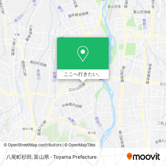 八尾町杉田地図