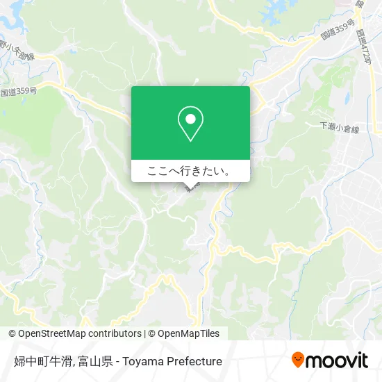 婦中町牛滑地図