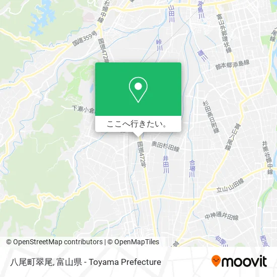 八尾町翠尾地図