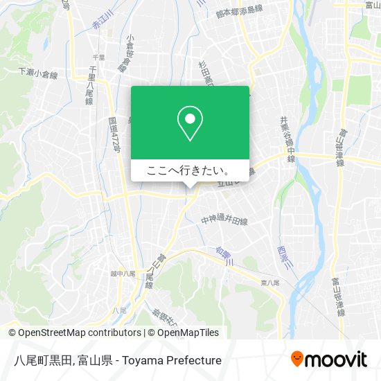 八尾町黒田地図