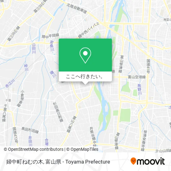 婦中町ねむの木地図
