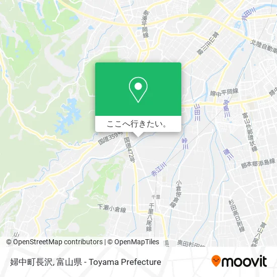 婦中町長沢地図
