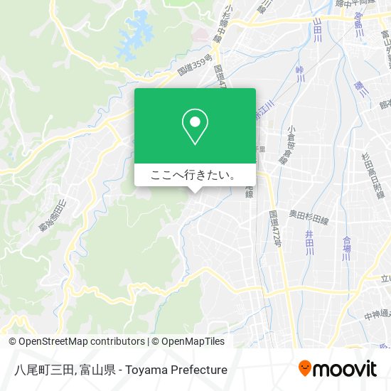 八尾町三田地図