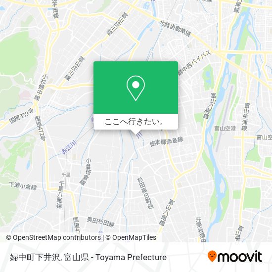 婦中町下井沢地図