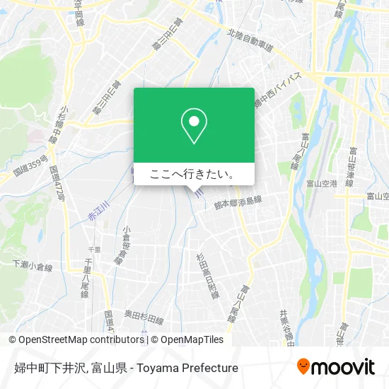 婦中町下井沢地図