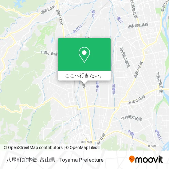 八尾町舘本郷地図