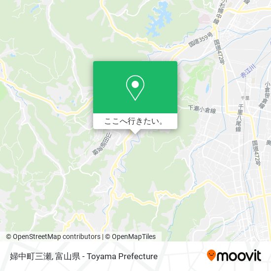 婦中町三瀬地図