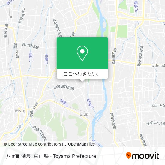 八尾町薄島地図