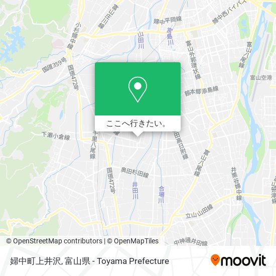 婦中町上井沢地図