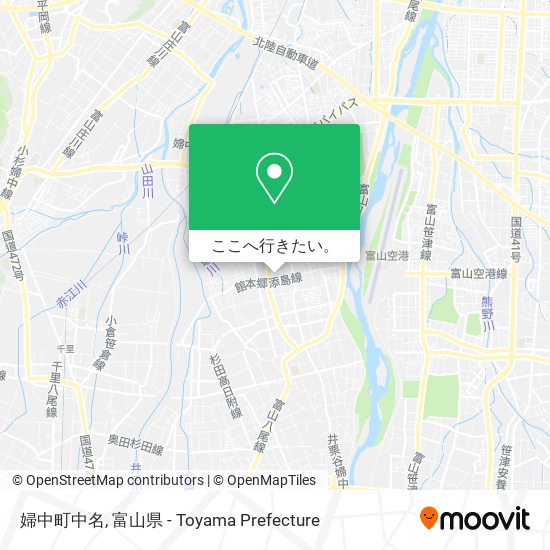婦中町中名地図