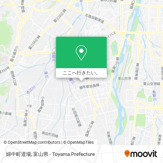 婦中町道場地図