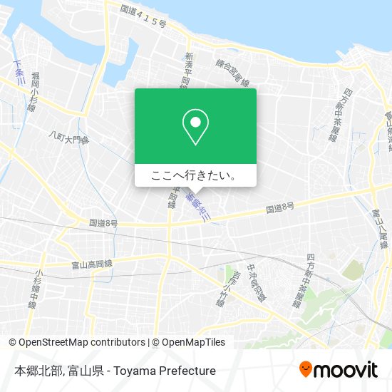 本郷北部地図