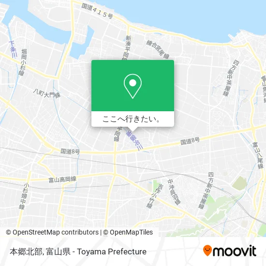 本郷北部地図