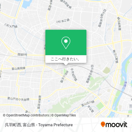 呉羽町西地図