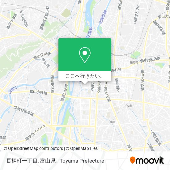 長柄町一丁目地図