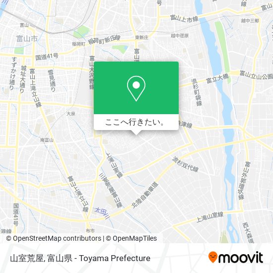 山室荒屋地図