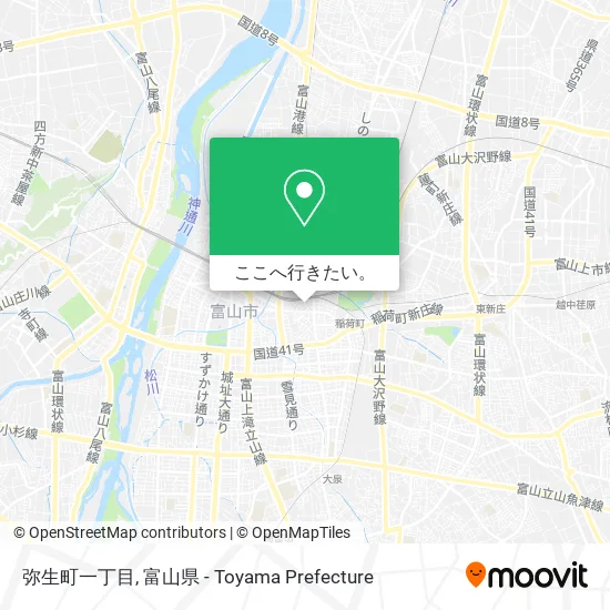 弥生町一丁目地図