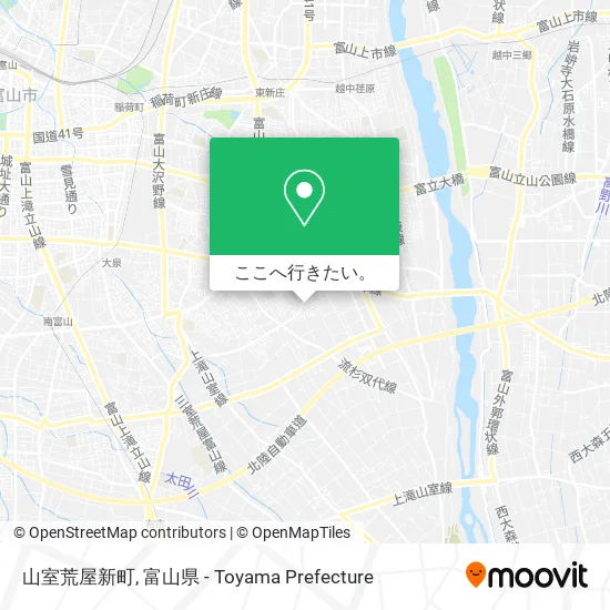 山室荒屋新町地図