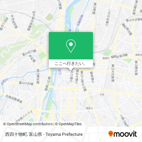 西四十物町地図