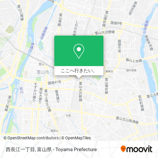 西長江一丁目地図