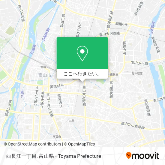 西長江一丁目地図
