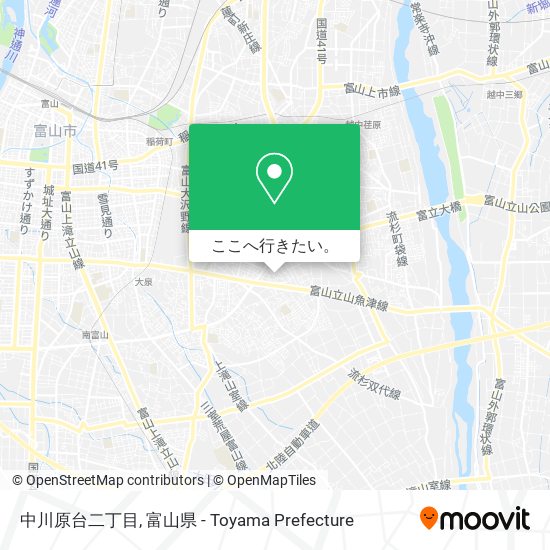 中川原台二丁目地図
