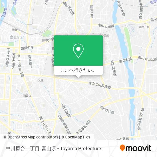中川原台二丁目地図