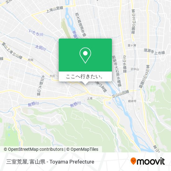 三室荒屋地図