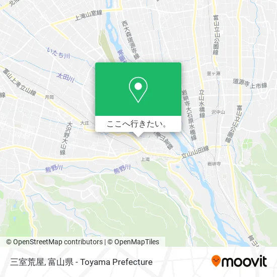 三室荒屋地図
