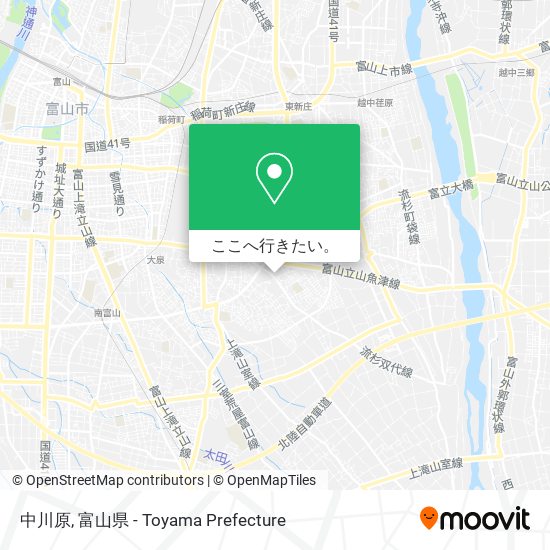 中川原地図