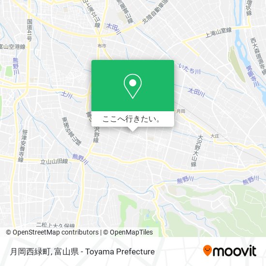月岡西緑町地図