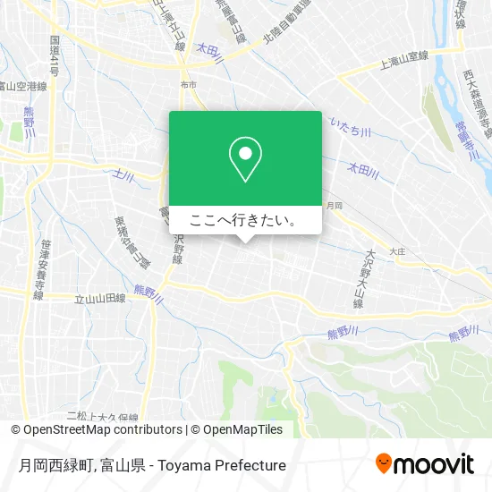 月岡西緑町地図
