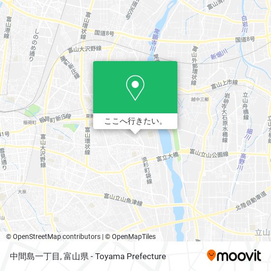 中間島一丁目地図