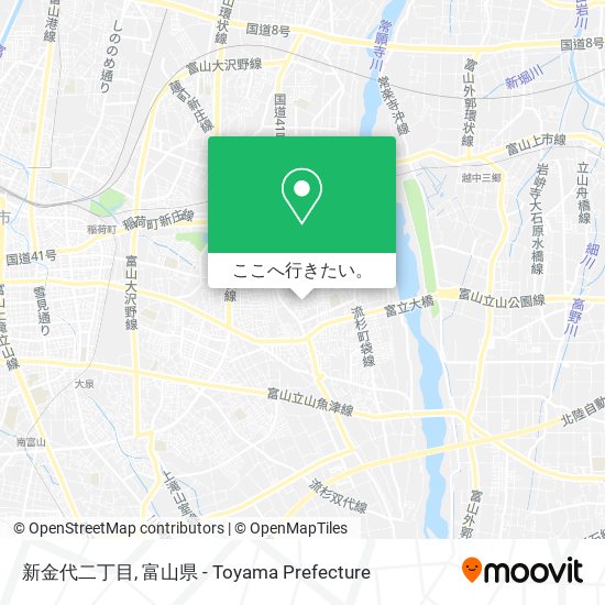 新金代二丁目地図