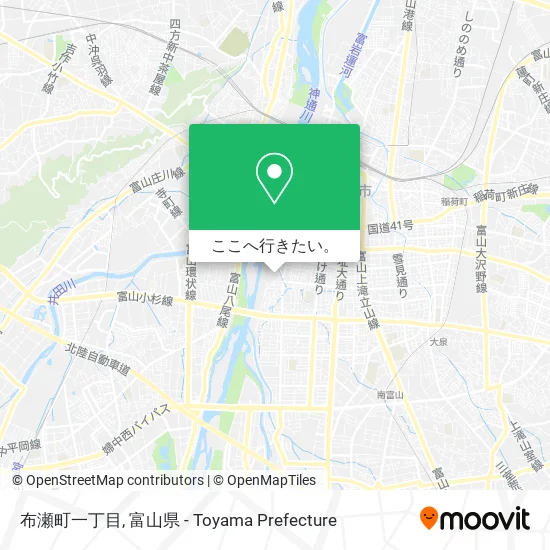 布瀬町一丁目地図