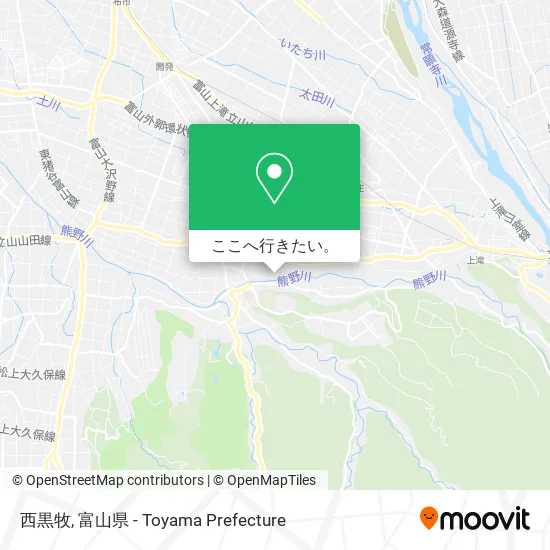 西黒牧地図