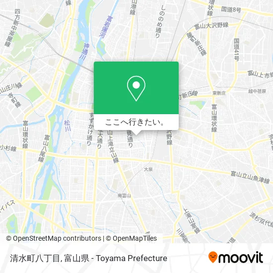 清水町八丁目地図