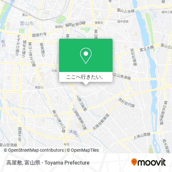高屋敷地図
