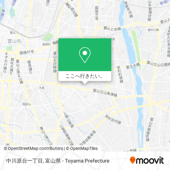 中川原台一丁目地図