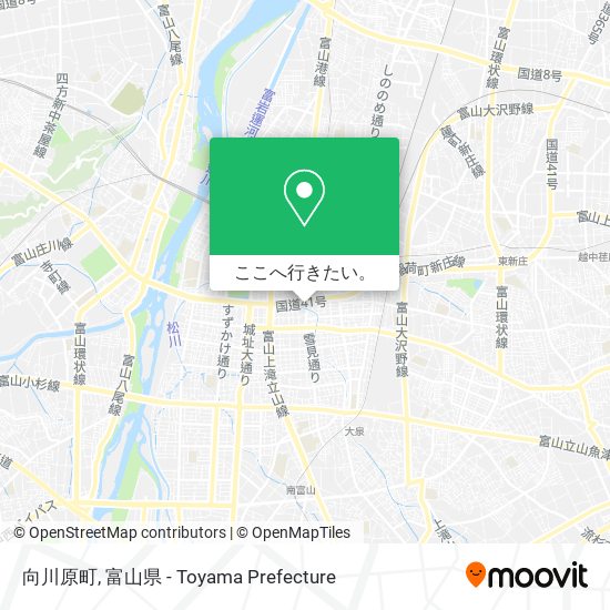 向川原町地図