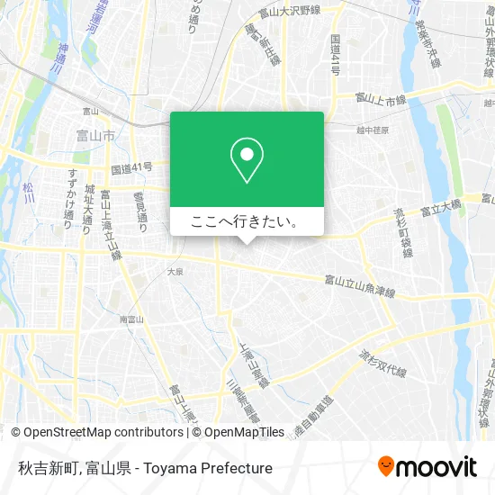 秋吉新町地図