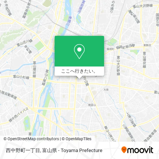 西中野町一丁目地図