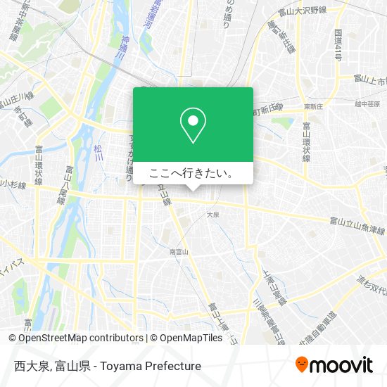 西大泉地図