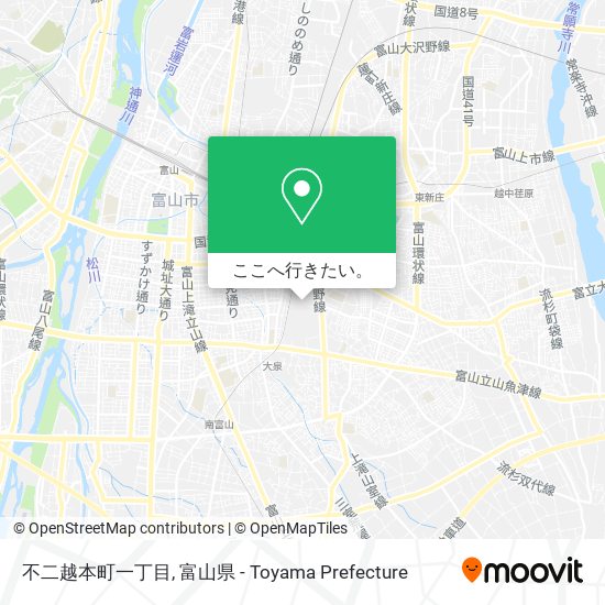 不二越本町一丁目地図