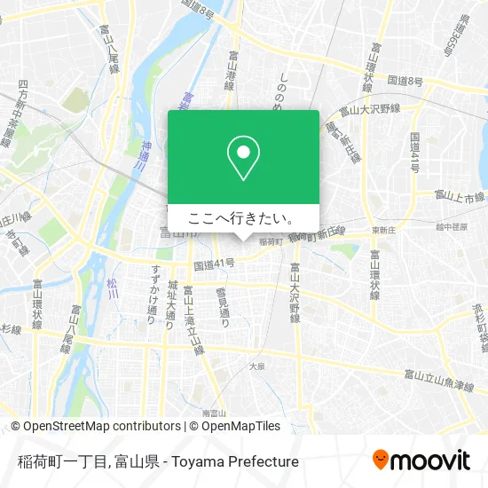 稲荷町一丁目地図
