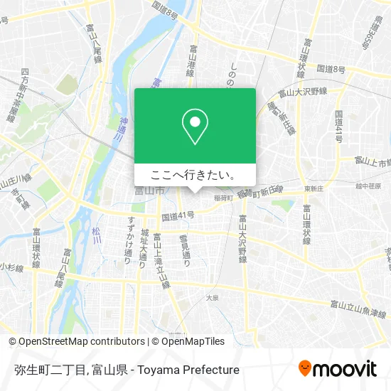 弥生町二丁目地図
